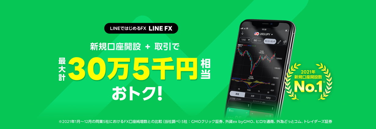 LINE FXなら約5,000円でドル円にエントリーできる！特徴やスプレッドをご紹介