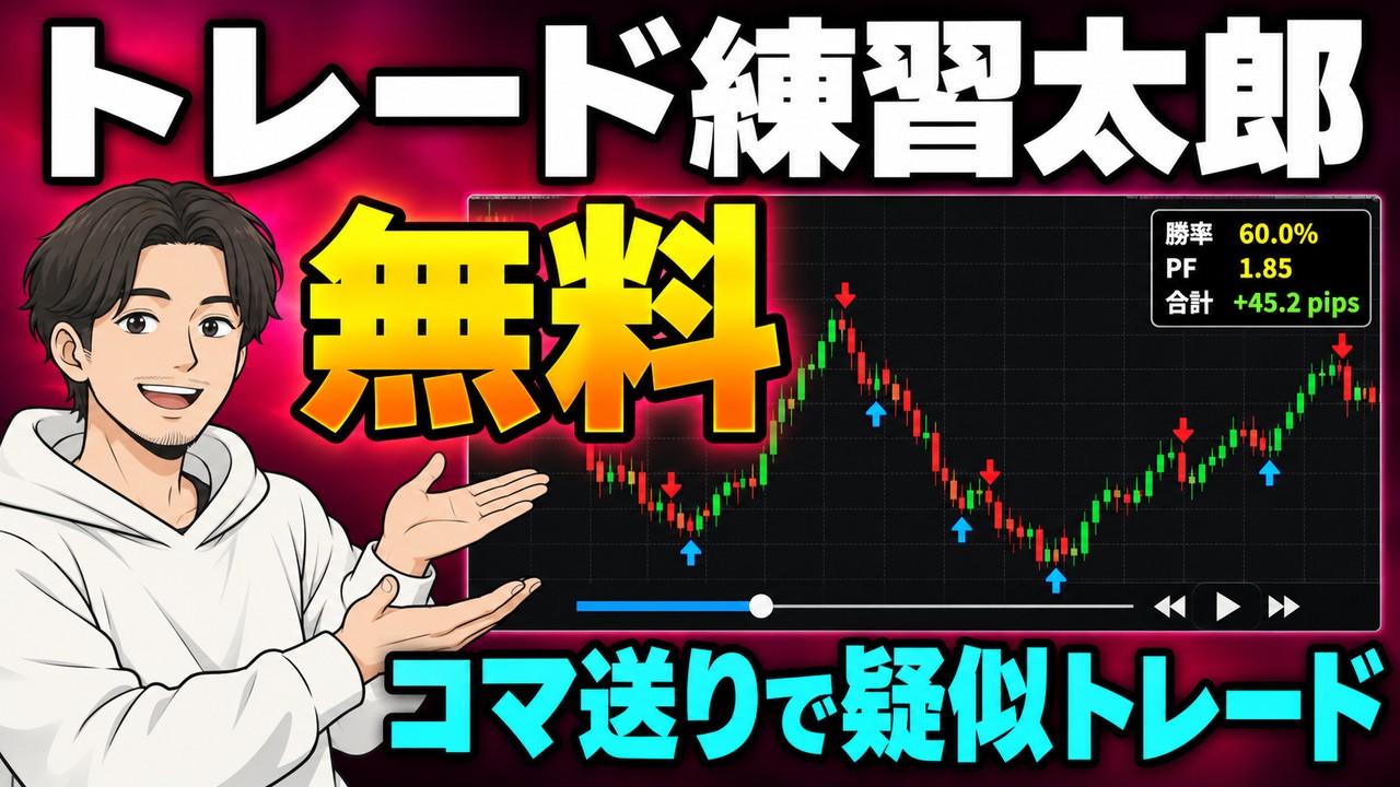 MT4の無料インジケーター「トレード練習太郎」